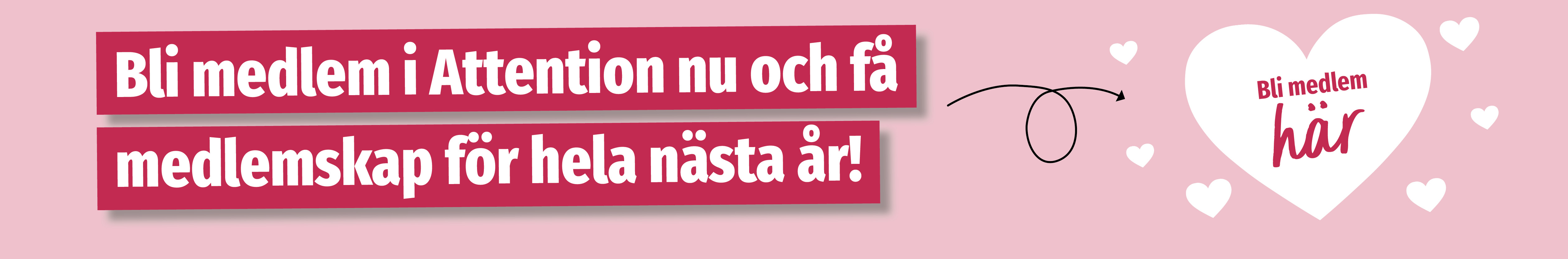 Annons för tidningen attention